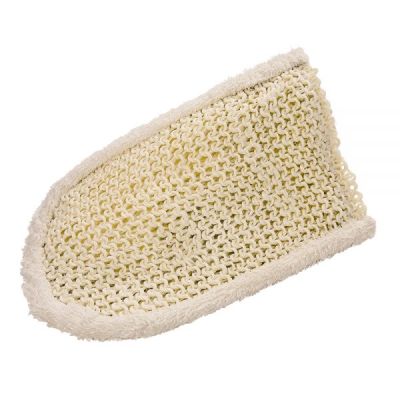 Massagehandschuh aus Sisal und Frottee